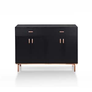 Lanai Black and Rose Gold Buffet with 2-Drawer
