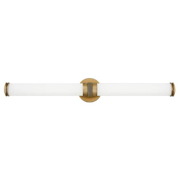 Hinkley Remi 53-Watt Integrated LED 32.75 in. Bath Vanity Light in Champagne Bronze