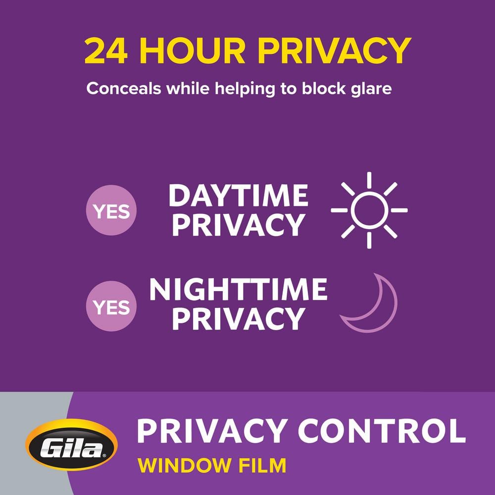 Gila Frosted White Privacy Control Window Film 48" x 6.5'