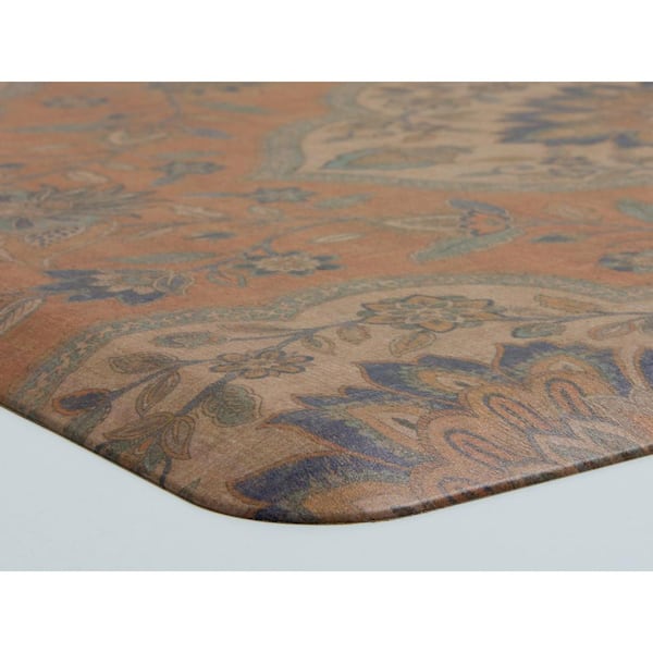 Orange Persepolis 60 in. x 20 in. Anti-Fatigue Comfort Long Mat