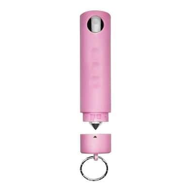 2-in-1 Pepper Spray, Harm and Hammer, with Auto Glass Breaker, Pink