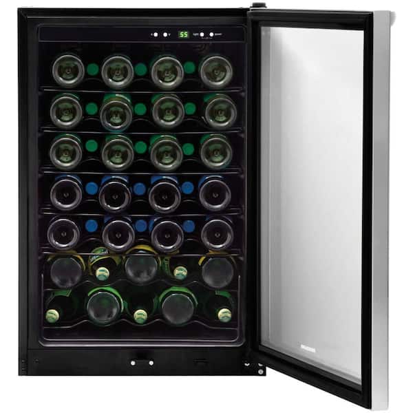 42-Bottle Wine Cooler in Stainless Steel
