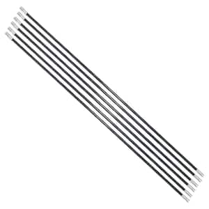 18 ft. Fiberglass Chimney Brush Rod Kit, 6-Piece 3 ft. Sections, 1/4 in. NPT Threaded, Lightweight