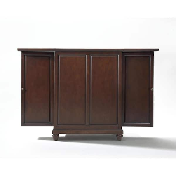 CROSLEY FURNITURE Cambridge Mahogany Bar with Expandable Storage