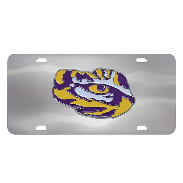 FANMATS Miami Dolphins 3D Stainless Steel License Plate