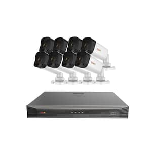 Ultra Commercial Grade 16-Channel 4K 3TB Smart NVR Surveillance System with (8) 4K 8MP Indoor/Outdoor Bullet Cameras