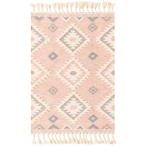 Unique Loom Mesa Pink 4 ft. x 6 ft. Area Rug