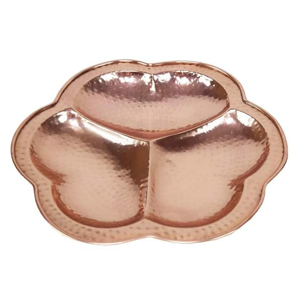 copper rose gold plated foldable dish