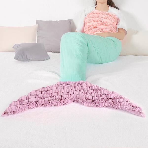 Pink single bed discount throw