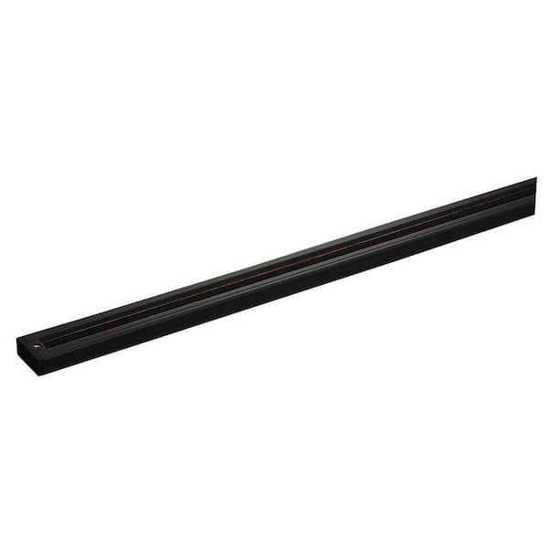 Commercial Electric 8 ft. Black Linear Track Lighting Section