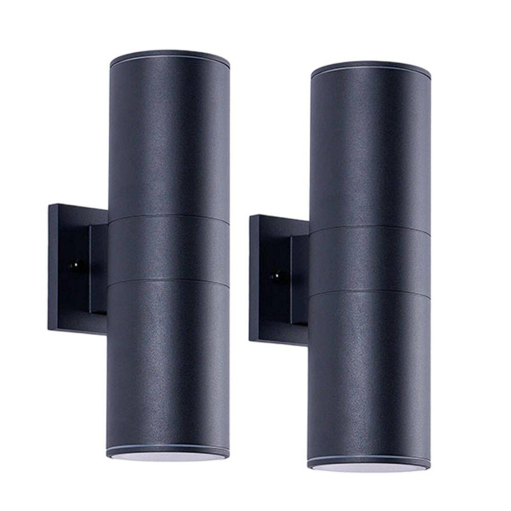 Black Outdoor 2-Light Wall Sconce-14 in. Waterproof Wall Porch Light, LED Bulb NOT Included(Pack of 2) price history on PriceWatchPro