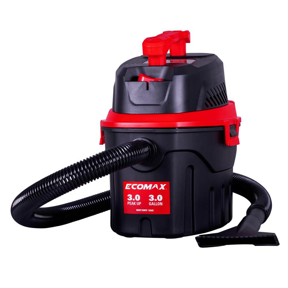 ECOMAX 3 Gal. 3 HP Poly Wet/Dry Vac EM18910P-3 - The Home Depot