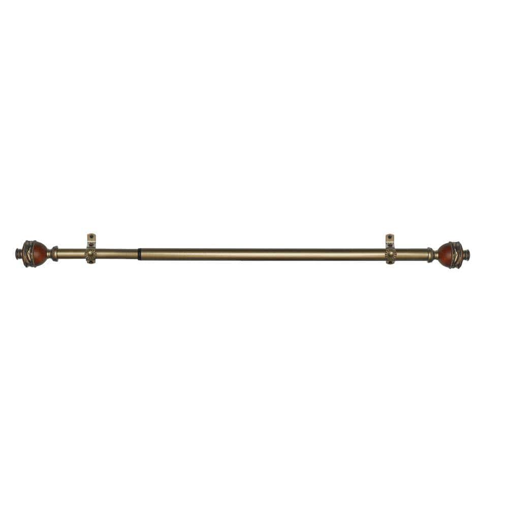 ACHIM Camino Ava 48 in. - 86 in. Adjustable 3/4 in. Single Curtain