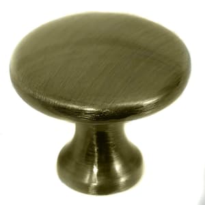 Classic Traditions 1-1/4 in. Antique Brass Round Cabinet Knob