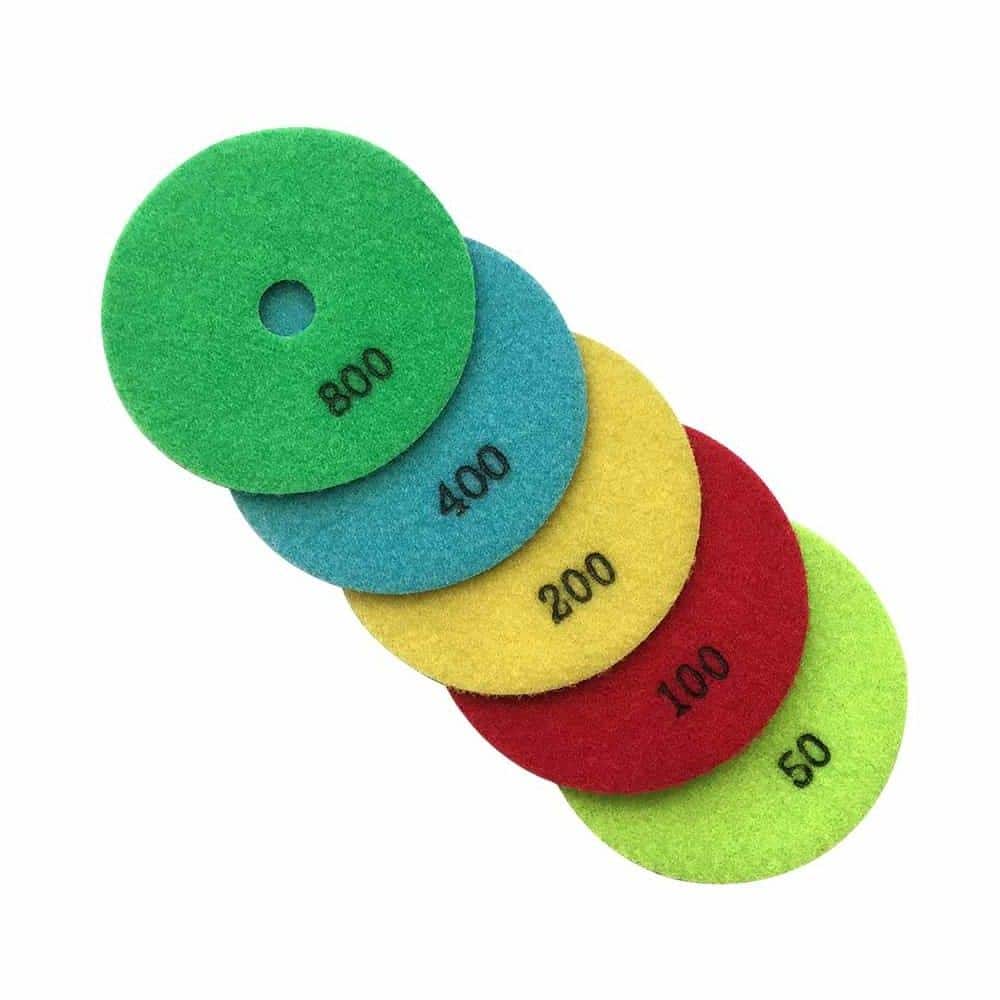 6 in. Dry Diamond Polishing Pad Set for Stone and Concrete, #50, #100, #200, #400, #800 Grit price history on PriceWatchPro
