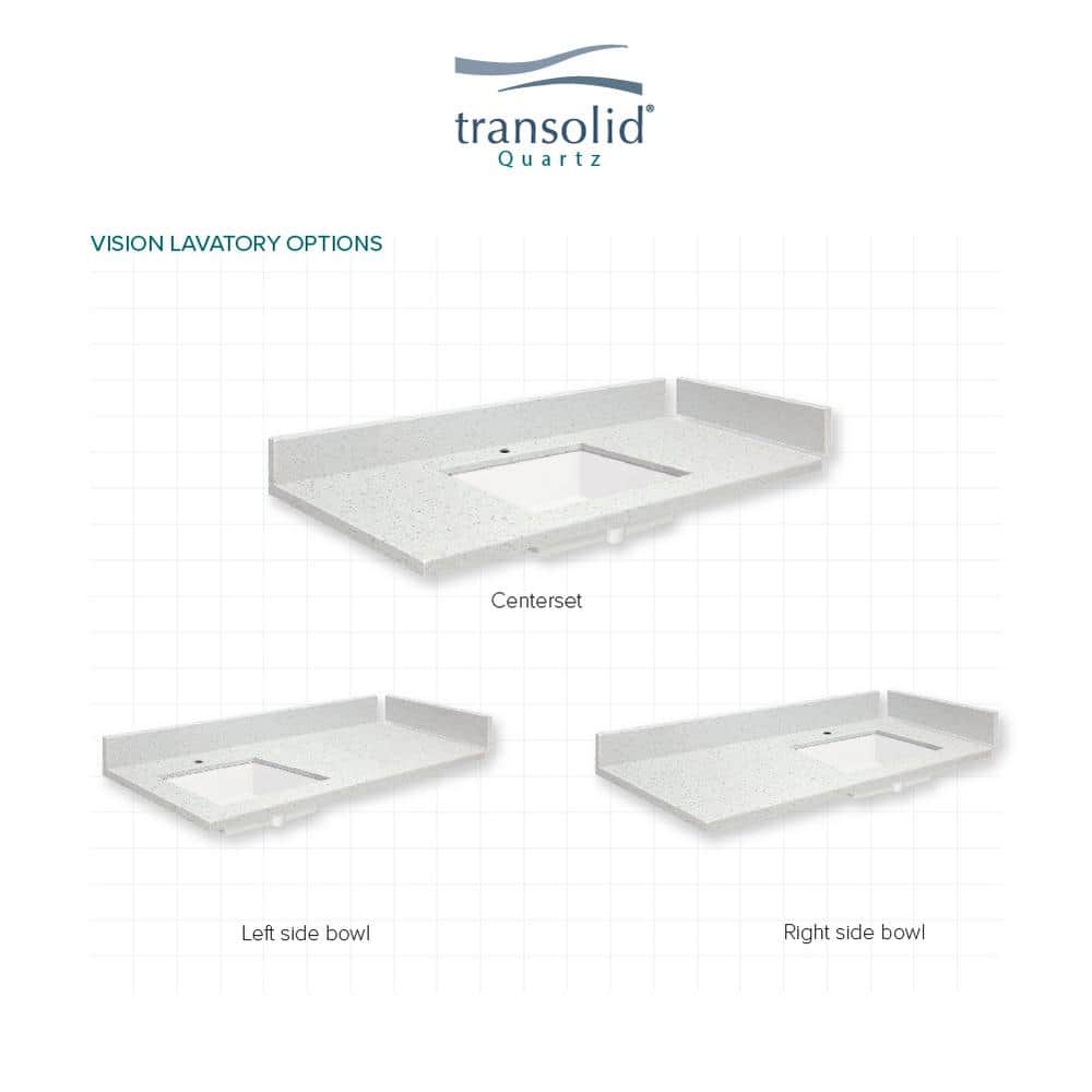 Milan White 25.25'' Quartz Single Bathroom Vanity Top with Sink
