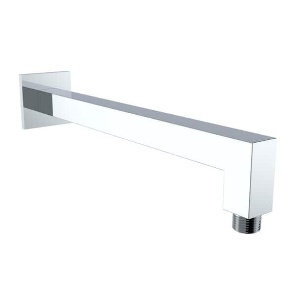 15 in. Metal Square Shower Arm, Chrome