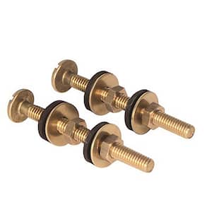 3/8 in. x 3-1/8 in. Solid Brass Closet Tank Bolts Pair
