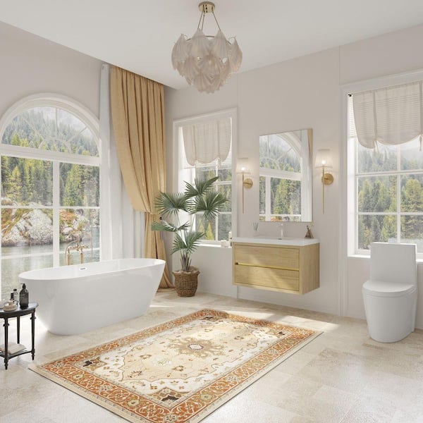 Aionor 36 in. W Single Sink Wall-Mounted Floating Bath Vanity