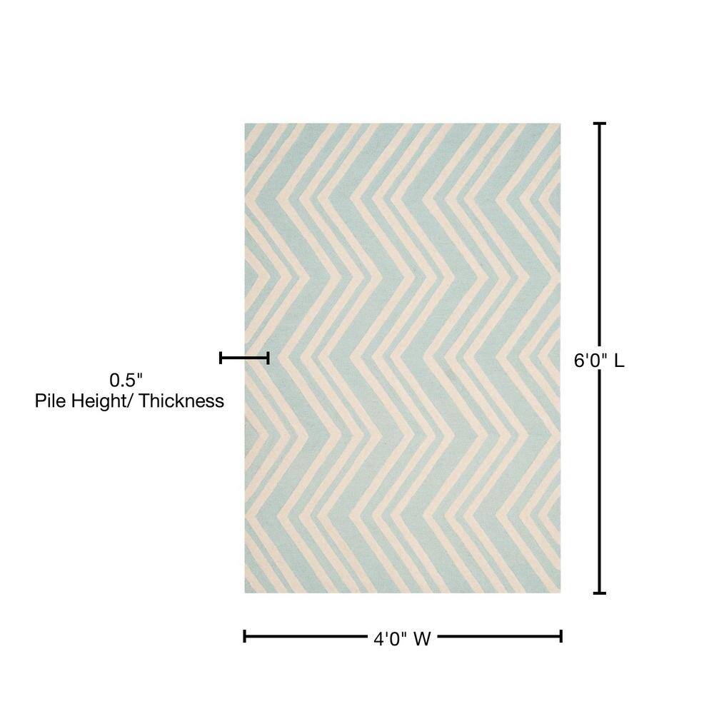 Ivory Whimsy Square Hand-Tufted Wool Kids Rug - 47"x47"