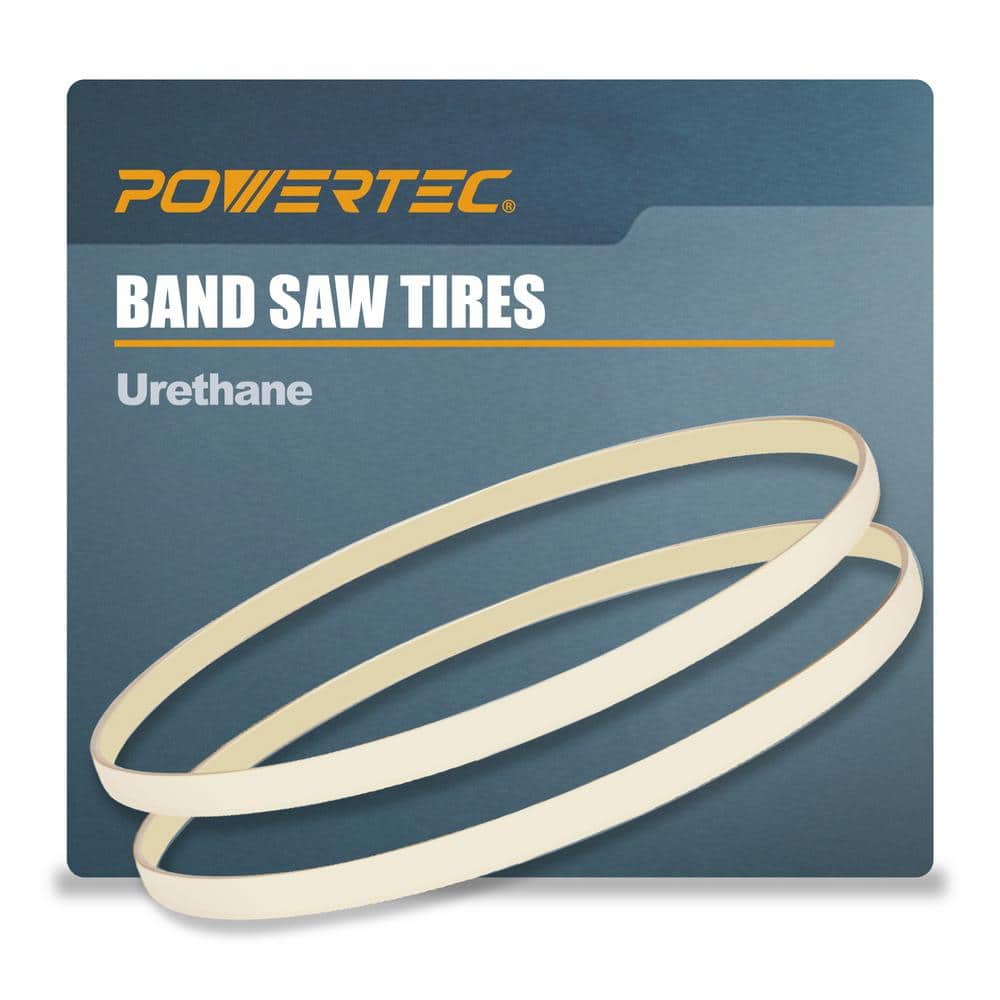 POWERTEC Heavy Duty Urethane Tires For Bandsaw 9 in. Dia x 1 2 in. Wide 2 Pack BS900067 2 The Home Depot