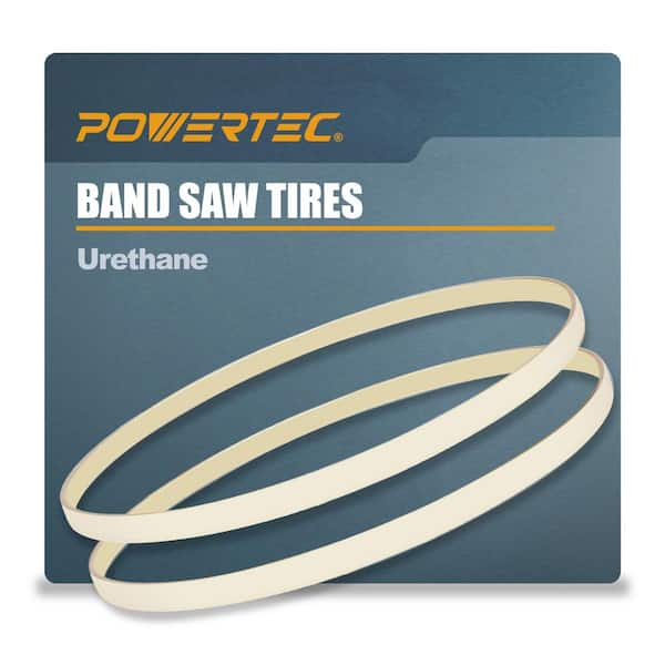 POWERTEC Heavy-Duty Urethane Tires For Bandsaw, 9 in. Dia x 1/2 in ...