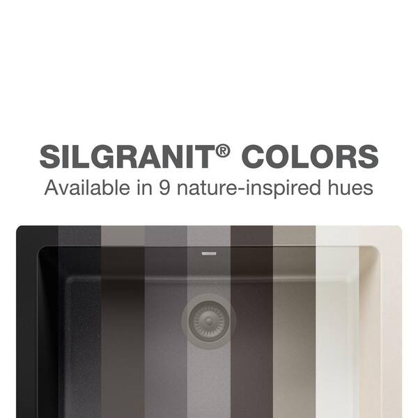 DIAMOND Dual Mount Granite Composite 33 in. 1-Hole 70/30 Double Bowl Kitchen Sink in Metallic Gray