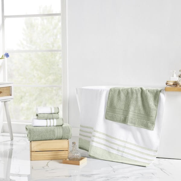 SONOMA Goods for Life Quick Dry Ribbed Towel - Three Piece Set - Dark Aqua