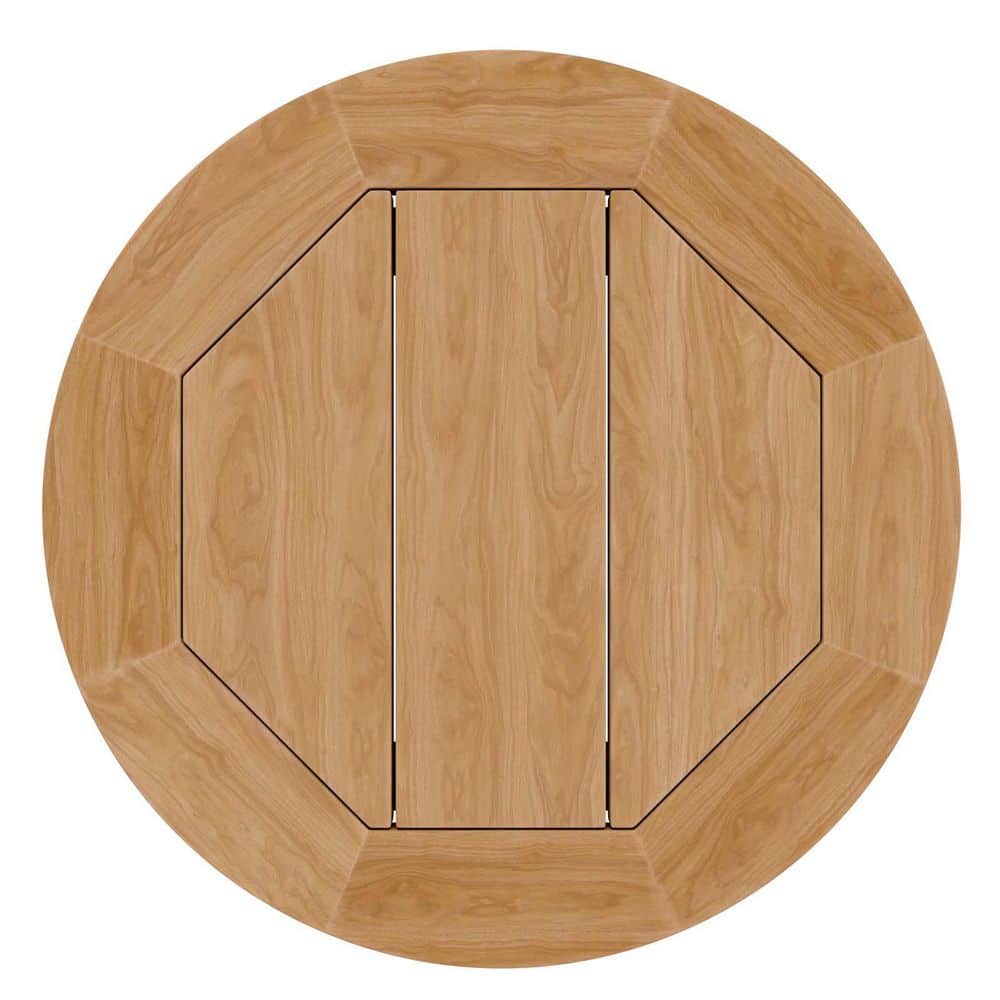 Brisbane Natural Teak Wood Outdoor Patio Side Table