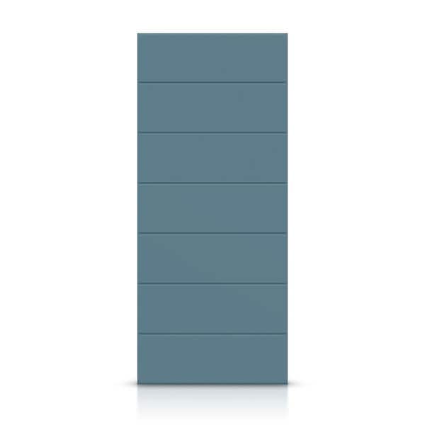 CALHOME 24 in. x 80 in. Hollow Core Dignity Blue Painted Composite MDF Interior Door Slab