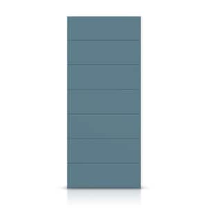 36 in. x 84 in. Hollow Core Dignity Blue Stained Composite MDF Interior Door Slab