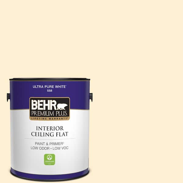 1 gal. #YL-W03 Honied White Ceiling Flat Interior Paint