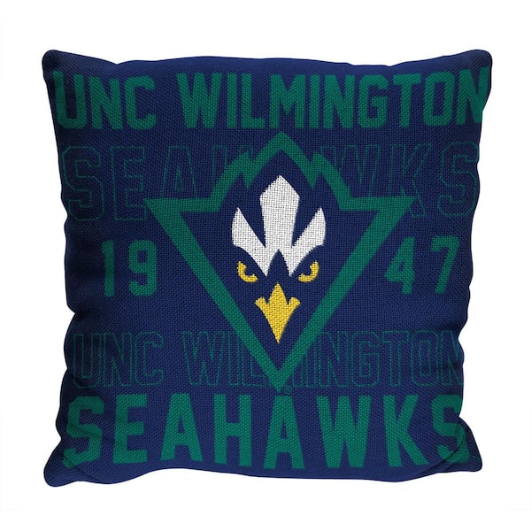 THE NORTHWEST GROUP NCAA UNC Wilmington Stacked Multi-Colored Pillow