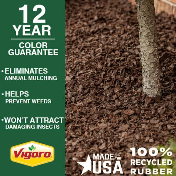 37.5 cu. ft. Brown Recycled Rubber Mulch (25 Bags)