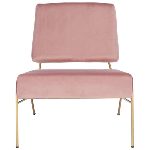 SAFAVIEH Romilly Pink/Gold Upholstered Accent Chairs