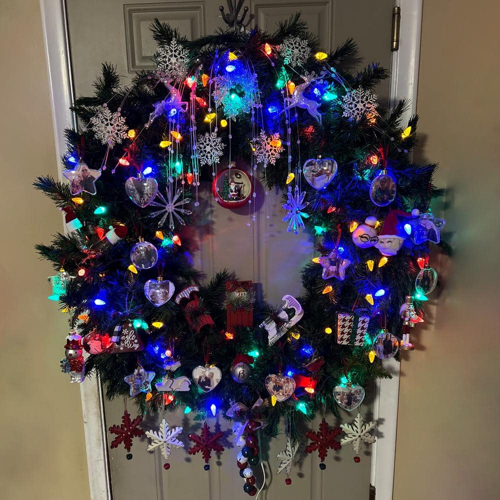 48" Lush Green Pine Artificial Christmas Wreath for Outdoors
