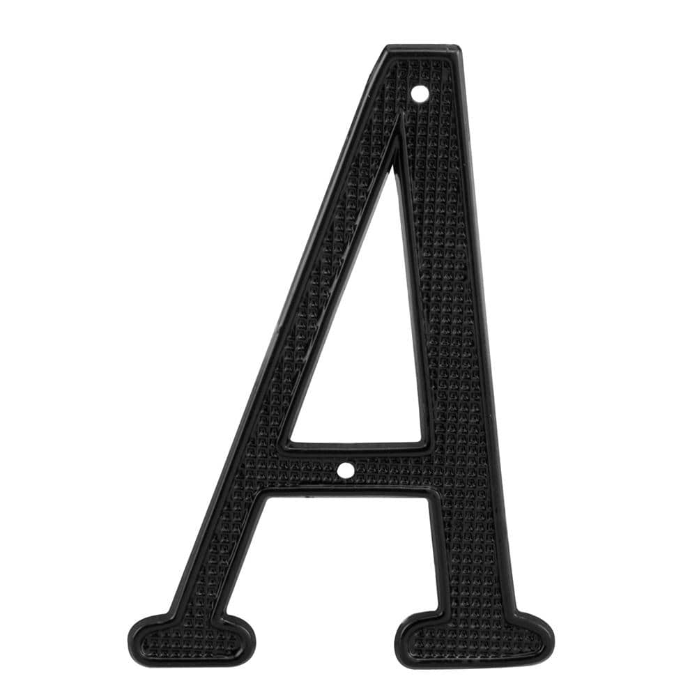Prime-Line 4 in. Black House Letter A Diecast MP4106 - The Home Depot