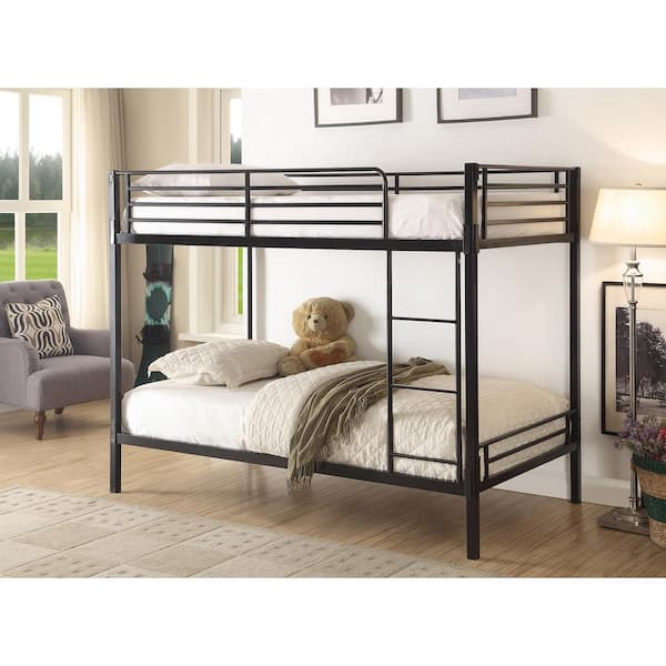 4D Concepts Boltzero Twin Over Twin Metal Kids Bunk Bed