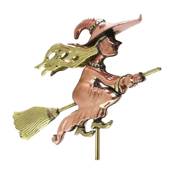 Witch Cottage Weathervane - Pure Copper with Roof Mount