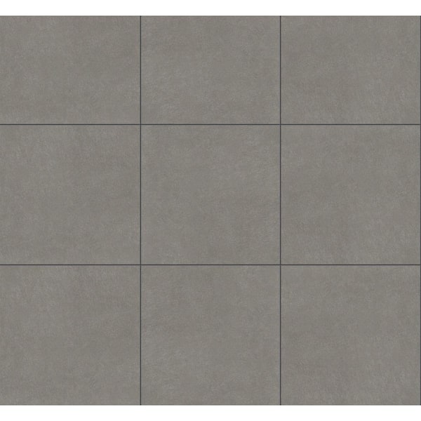 CERAMIX Take Home Sample - Gray Concrete Loose Lay Waterproof Vinyl Tile Flooring