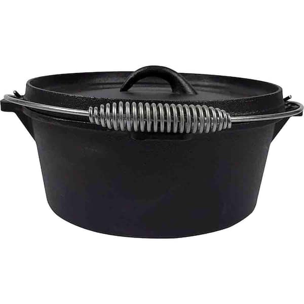 BBQ Dragon Heavy-Duty Cast Iron Dutch Oven Designed for Grills and Outdoor Cooking