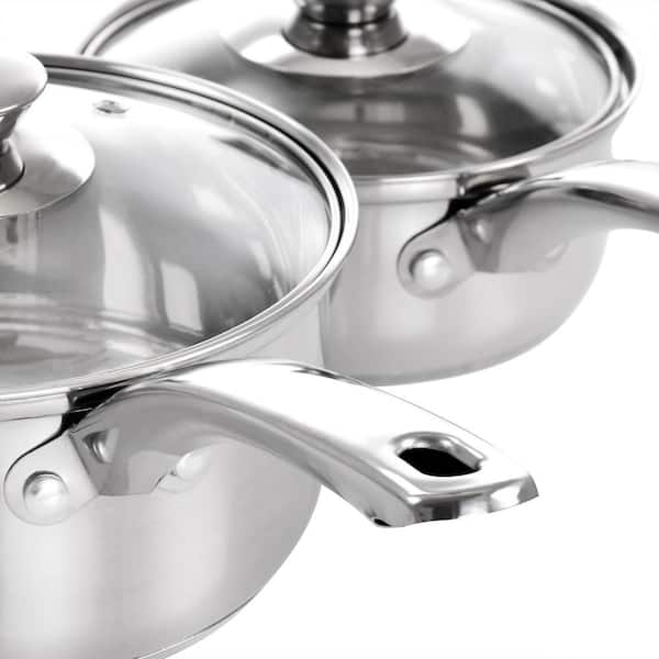 Gibson Home 71-Piece Stainless Steel Silver Cookware Combo Set