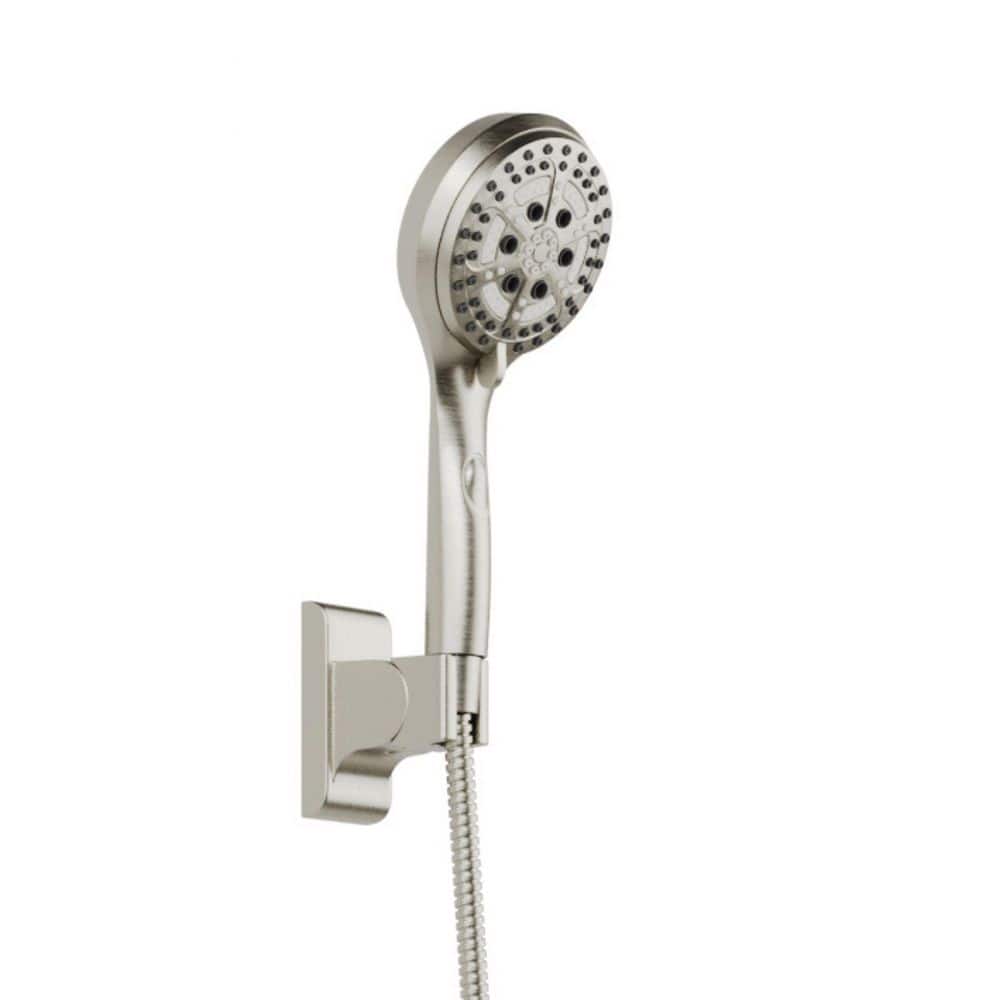 Brushed Nickel Multi-Function Handheld Rain Shower System