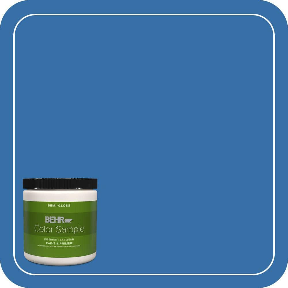 8 oz. #P520-6 Mega Blue Semi-Gloss Interior/Exterior Paint & Primer Color Sample price history on PriceWatchPro