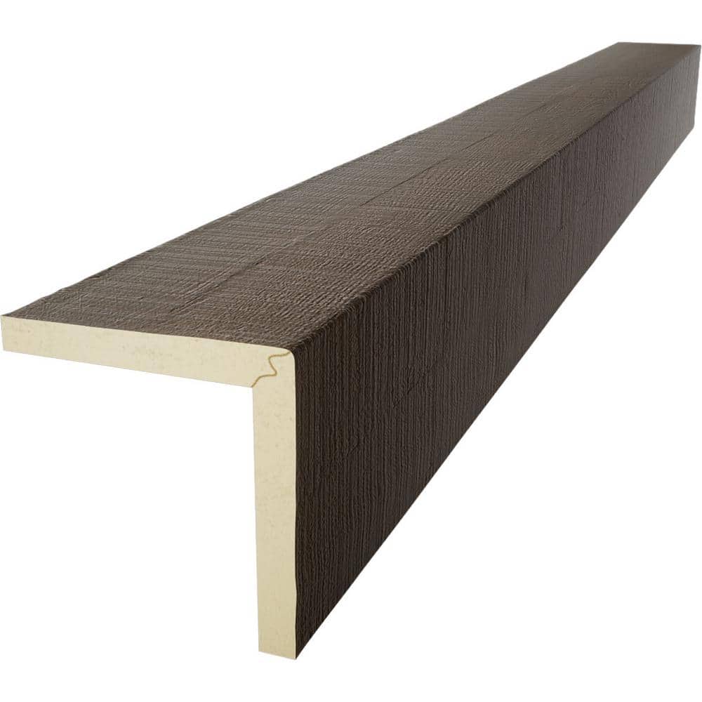 Cedar Bark Faux Wood Beam, 12"H x 6"W x 8'L
