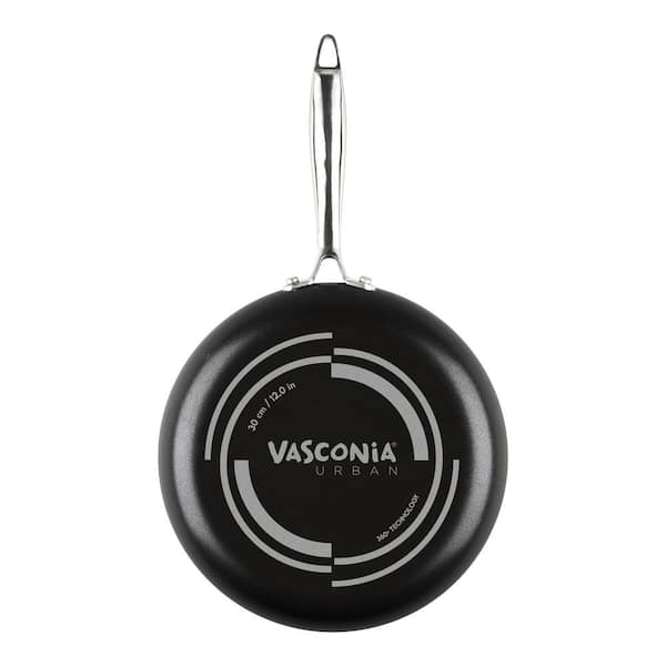 VASCONIA Urban 12 in. Aluminum Skillet in Black 4043938