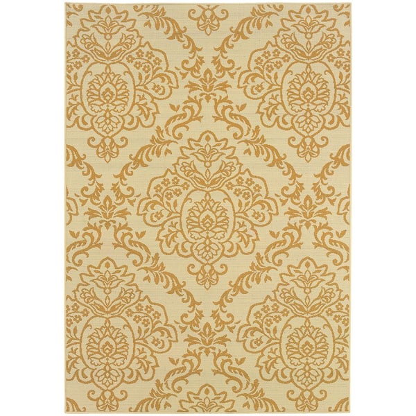 Bimini Cream 9 ft. x 13 ft. Indoor/Outdoor Patio Area Rug