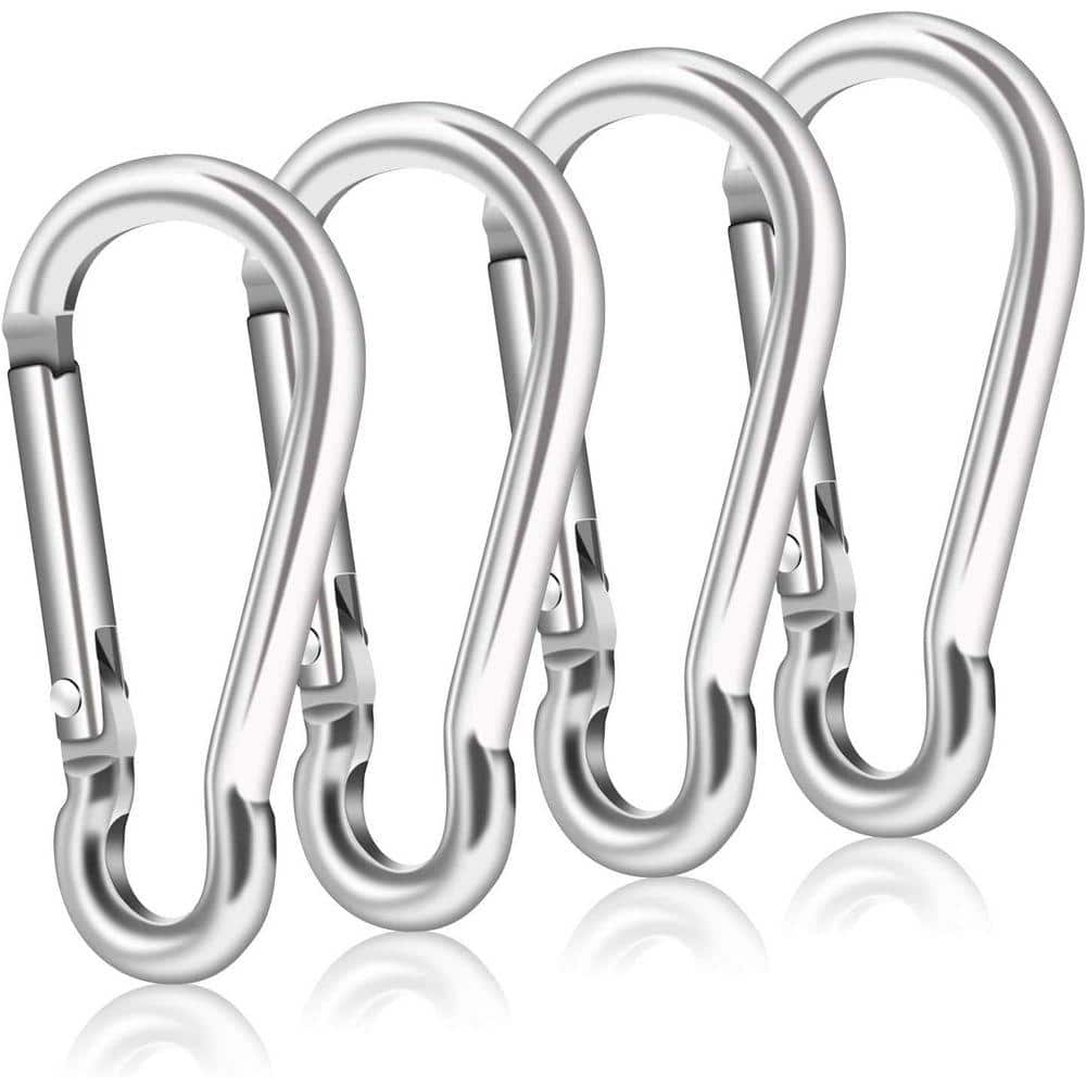 Justincity Flag Pole Ring Replacement Clips 4-Pack Aluminum Alloy