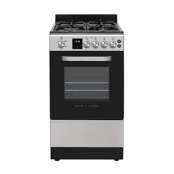 20 in. 4 Burners Slide-in Gas Range in Stainless Steel