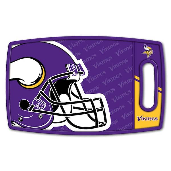 NFL Minnesota Vikings Logo Series Cutting Board 9in x 0.5in- Rectangle- Manufactured Wood and polypropylene